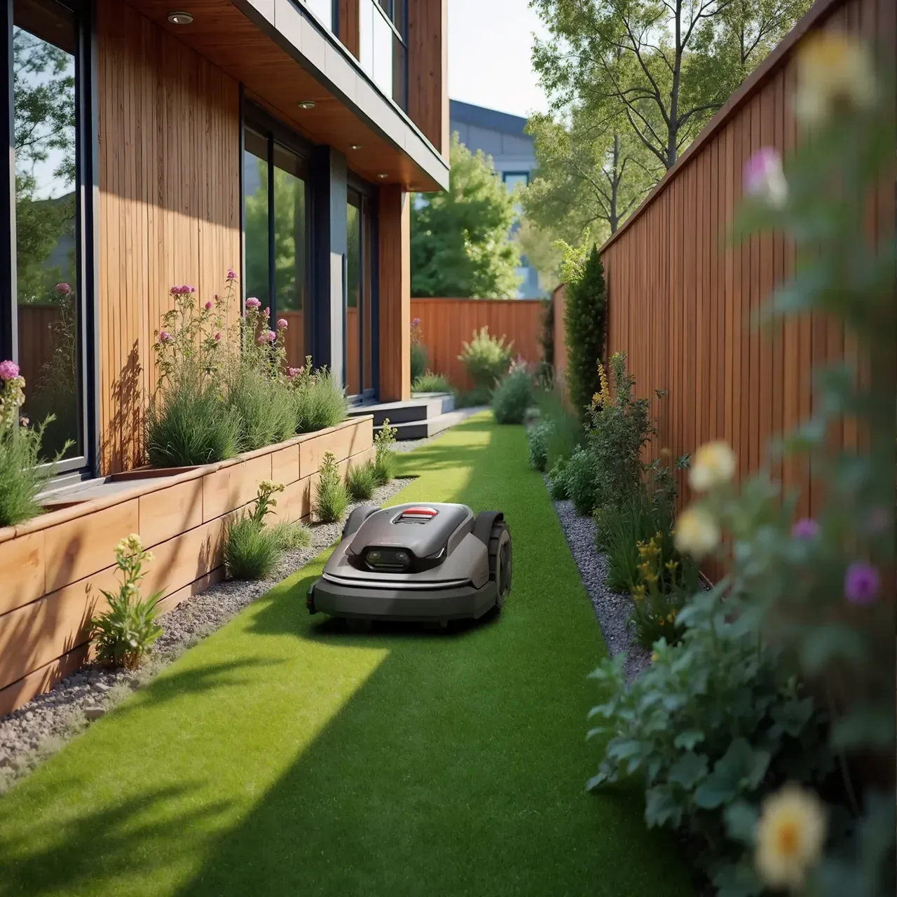 Robotgressklipper Roborock RockMow S108 – Uten Kanttrål, Opptil 800 m² – Image 3